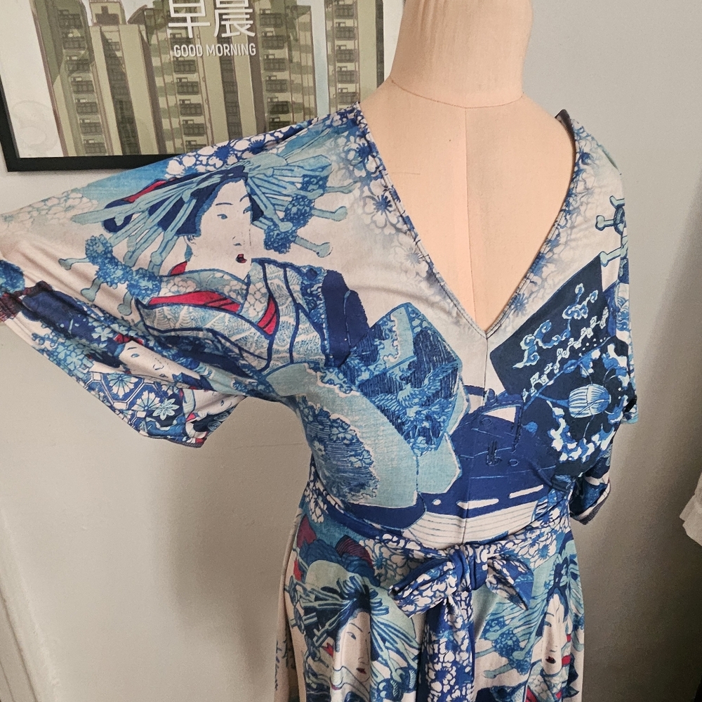 Blackmilk Woman in Blue Slinky Playsuit - Picture 4 of 5